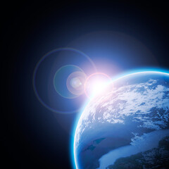 Blue planet earth