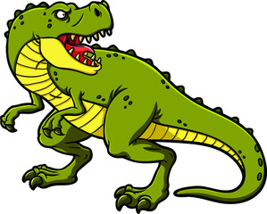 Vector Cartoon Tyrannosaurus Rex