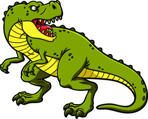 Vector Cartoon Tyrannosaurus Rex © Super-Si-Ayan