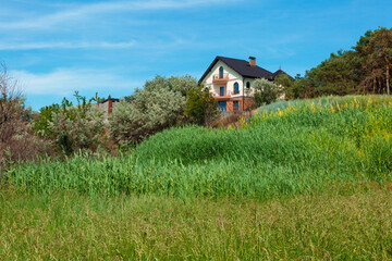 Fototapeta na wymiar house in the field