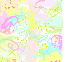 Obraz na płótnie Canvas Abstract colorful paint brush and scribble lines pattern background. colorful nice brush strokes and hand drawn background. beautiful grunge and stripes background. cute kids sketch drawing
