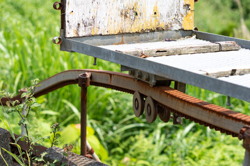 農作物運搬用のモノレール