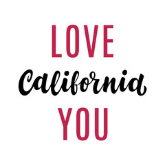 Vintage California calligraphy. 