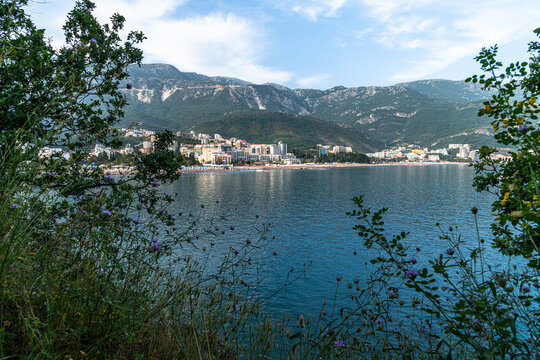 The resort village of Becici and Rafailovici in the Montenegro