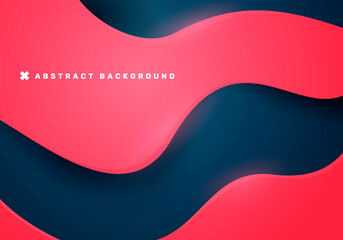 Vector Illustration Abstract Liquid Wave  Background.