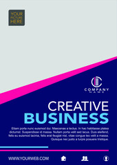 A4 business book cover design. Can be adapted to the brochure, Annual Report, Magazine, Poster, Corporate Presentation, Portfolio, Leaflet, Banner, Website.