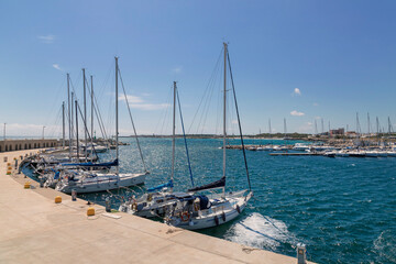 Barche nel porto di San Foca - Salento