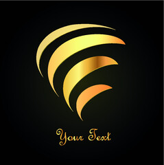 Golden Abstract Logo