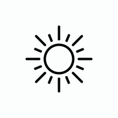 sun icon vector