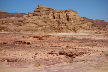 The Sands and mountains of the Sinai desert