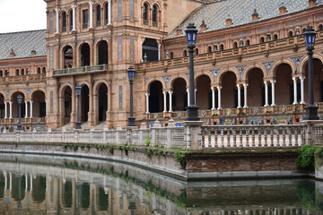Naklejka premium Plaza de Espana in Seville, Spain