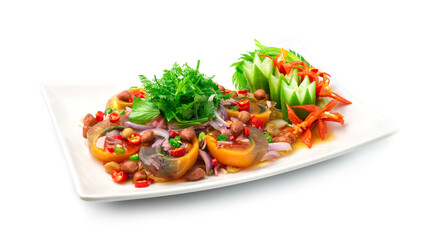 Spicy Preserves Eggs (Century Eggs) Salad