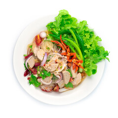 Spicy Salad Vermicelli Noodles with Vietnamese Pork