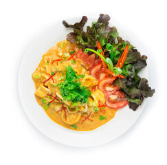 Stir fried Squid with Salt Egg Yolks Sauce