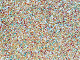 The pigment of the plastic spreads into small dots.abstract background.The surface is rough.monochrome color.