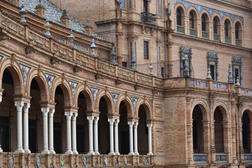 Obraz premium Plaza de Espana in Seville, Spain