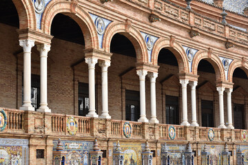 Obraz premium Plaza de Espana in Seville, Spain