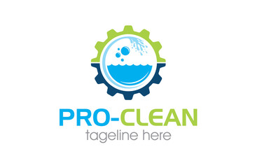 Creative innovation for wash cleaning service logo design