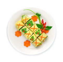 Egg Roll stuffed with ground pork and vegetable