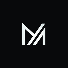 Abstract letter M logo