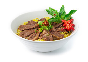 Egg Noodles with Braised Stewed Beef without soup