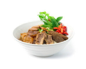 Thin Noodles with Braised Stewed Mix Beef