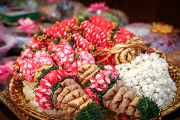 colourful rose garland