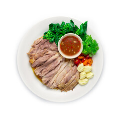 Stewed Pork Leg cutlet boiled in Sweet Brown Sauce