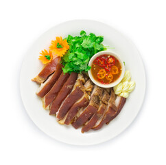 Stewed Pork Leg cutlet boiled in Sweet Brown Sauce