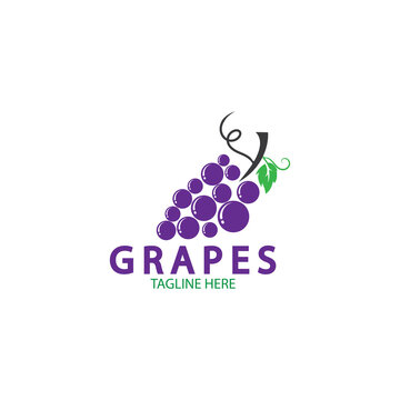 Grapes Vector Icon Illustration Design