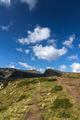Landscape of Rila Mountan near The Seven Rila Lakes, Bulgaria