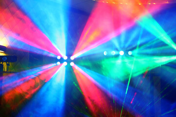 
Laser lights during the concert