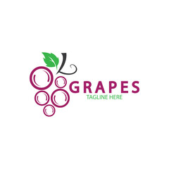 Grapes vector icon illustration design