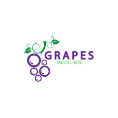 Grapes vector icon illustration design