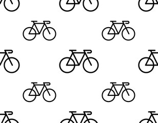 Bicycle seamless pattern. Vector repeat of bicycle seamless for any web design