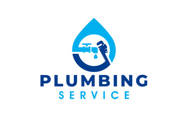 Creative of a plumbing and maintenance service logo