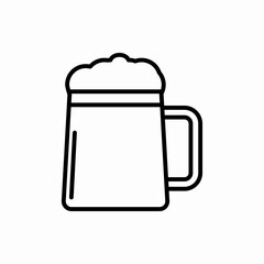 Outline beer icon.Beer vector illustration. Symbol for web and mobile