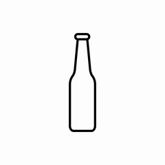 Outline beer bottle icon.Beer bottle vector illustration. Symbol for web and mobile