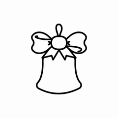 Outline bell icon.Bell vector illustration. Symbol for web and mobile
