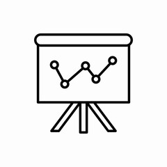 Outline board in analytics icon.Board in analytics vector illustration. Symbol for web and mobile