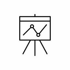 Outline board in analytics icon.Board in analytics vector illustration. Symbol for web and mobile