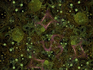 Imaginatory fractal background Image