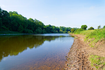 Below the steep banks of the River Trent, close to the waters edge