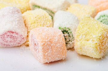 Sweet rolls in coconut powder