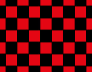 Red and black squares,Vector Chess Board or Checker Board.Abstract background