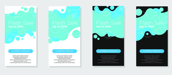 Modern liquid element. Fluid abstract background vector for flyer, futuristic flyer template. 