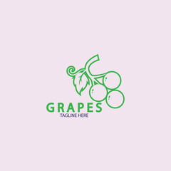Grapes vector icon illustration design