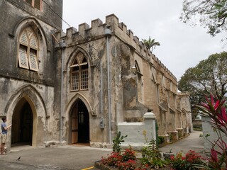Fototapeta na wymiar St. John’s Parish Church in the eastern coast of Barbados, the oldest church in Barbados.
