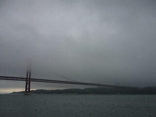 Fototapeta premium bridge in fog