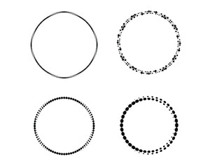 Halftone dots . vector dotted design element